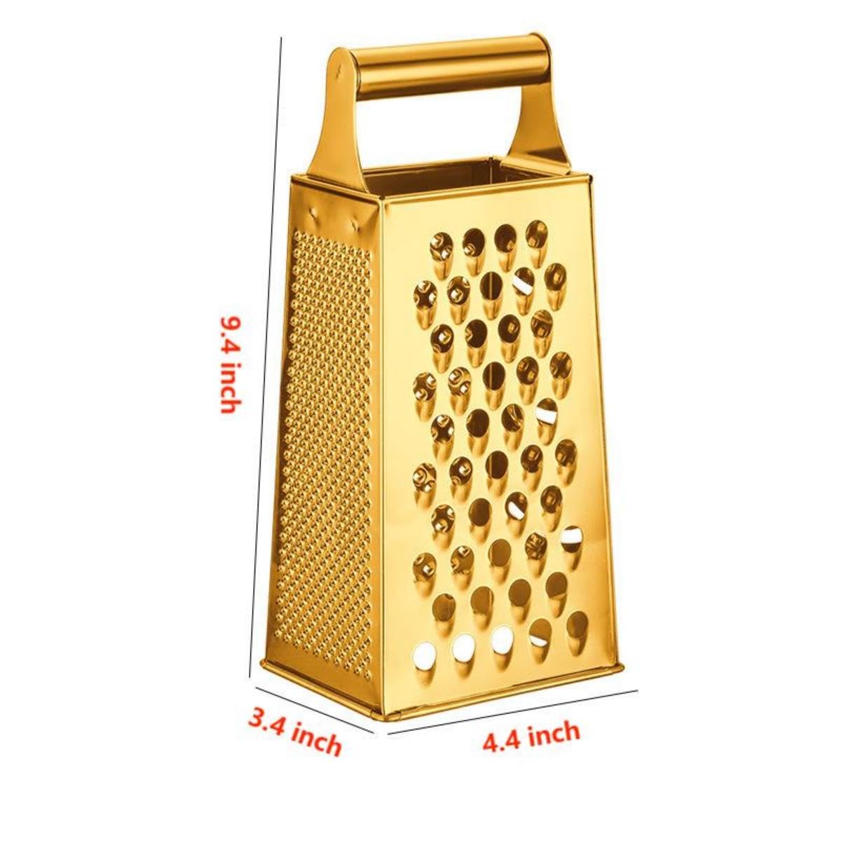 Guiyal Stainless Steel 4 Sides Multifunctional Grater Slicer with Handle