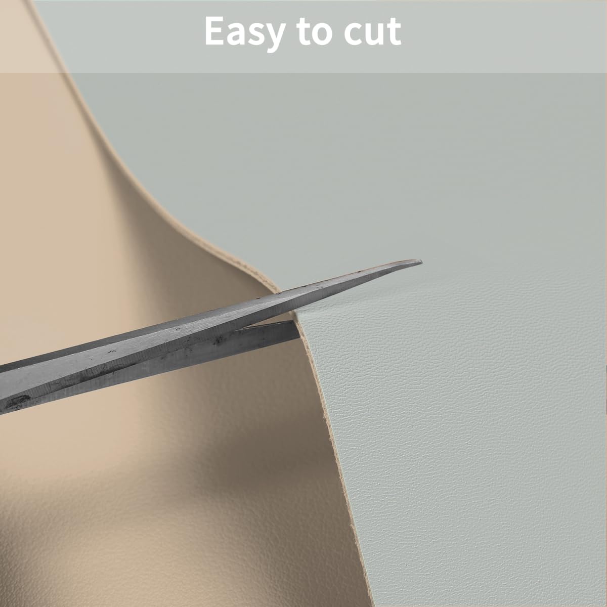 Zinkooat Faux Leather Table Cover,1.8mm Thick,42x84 Inch Table Protector,Table Protector for Dining Room Table,Dining Table Cover,Table Protector Pad.(Light Brown+Gray,42x84)