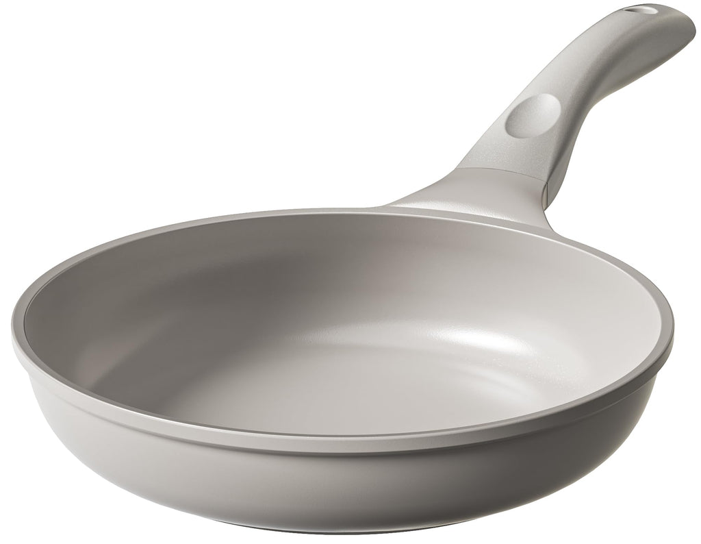 Redchef Nonstick Frying Pan Skillet, Non Stick Ceramic Frying Pan, Egg & Omelet Pans, Non Toxic, Kitchen Healthy Cookware, PFAS & PTFE & PFOA Free,Induction Compatible, Gray, 9.5"