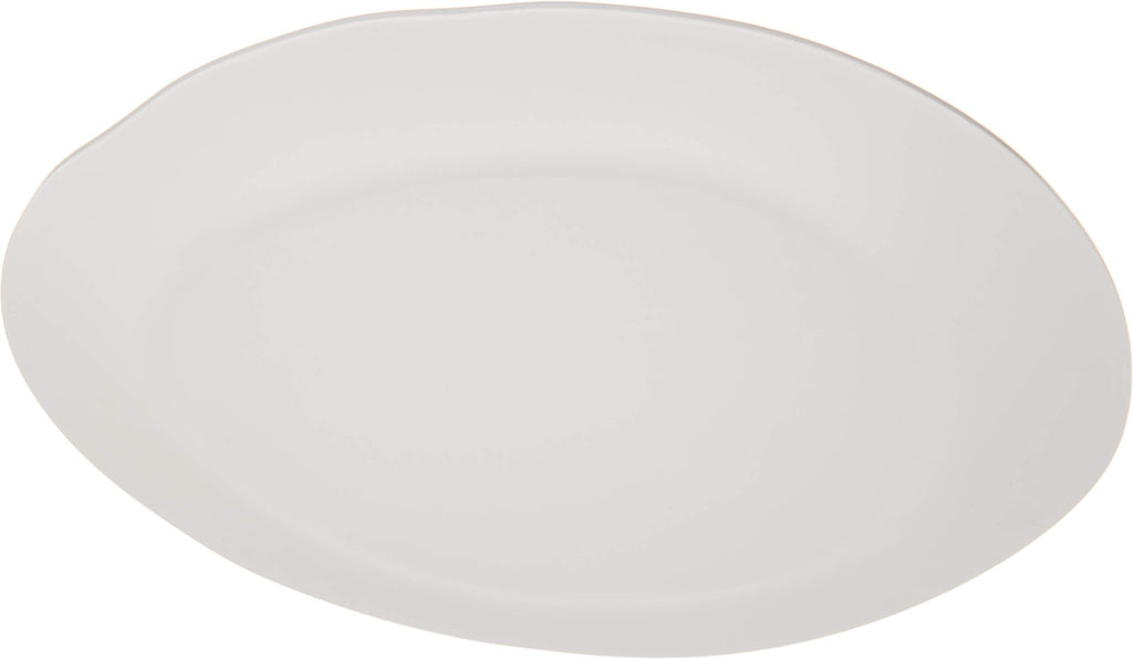 Carlisle FoodService Products Ridge Reusable Plate Rimless Plate for Home and Restaurant, Melamine, 11 Inches, Cement