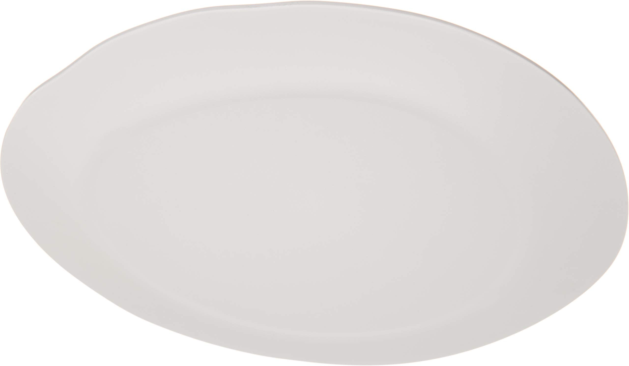 Carlisle FoodService Products Ridge Reusable Plate Rimless Plate for Home and Restaurant, Melamine, 11 Inches, Cement