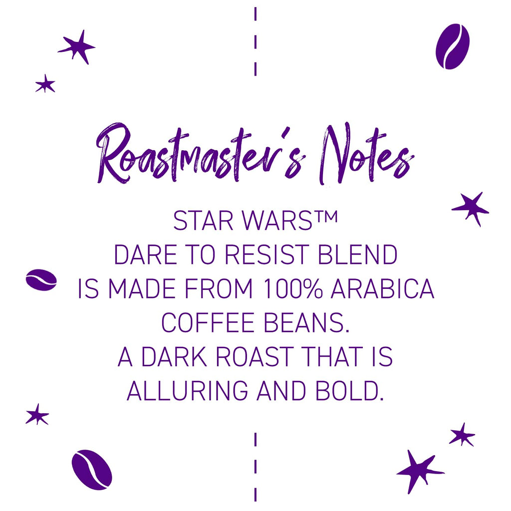 Joffrey's Coffee - STAR WARS™ Dare to Resist Blend, STAR WARS Licensed Coffee Collection, Artisan Dark Roast, Bold & Smooth Taste, Brew or French Press (Ground, 11oz)