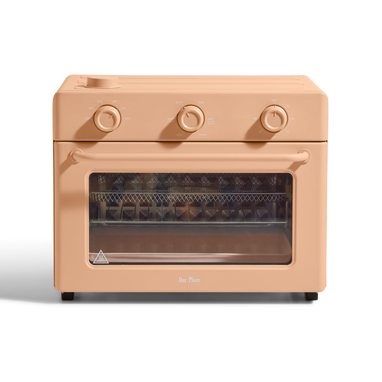Our Place Large Wonder Oven | 6-in-1 Stainless Steel Air Fryer Toaster Oven Combo with Basket, Rack, Pan & Tray | 3-Rack, 31.7 QT, Large Capacity - Toast, Roast, Bake, Reheat, Broil & Steam | Spice
