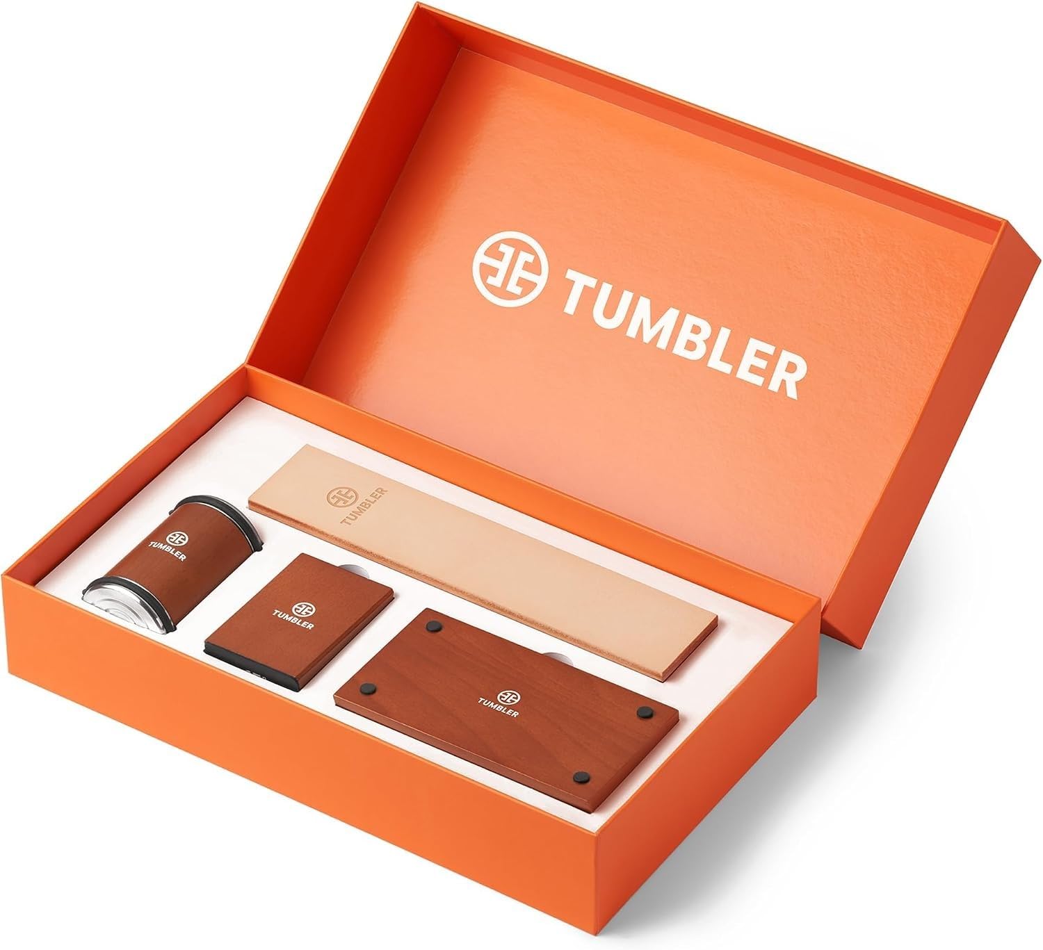 Tumbler Rolling Knife Sharpener Starter Set - Knife Sharpening Made Easy - Complete Gift Set