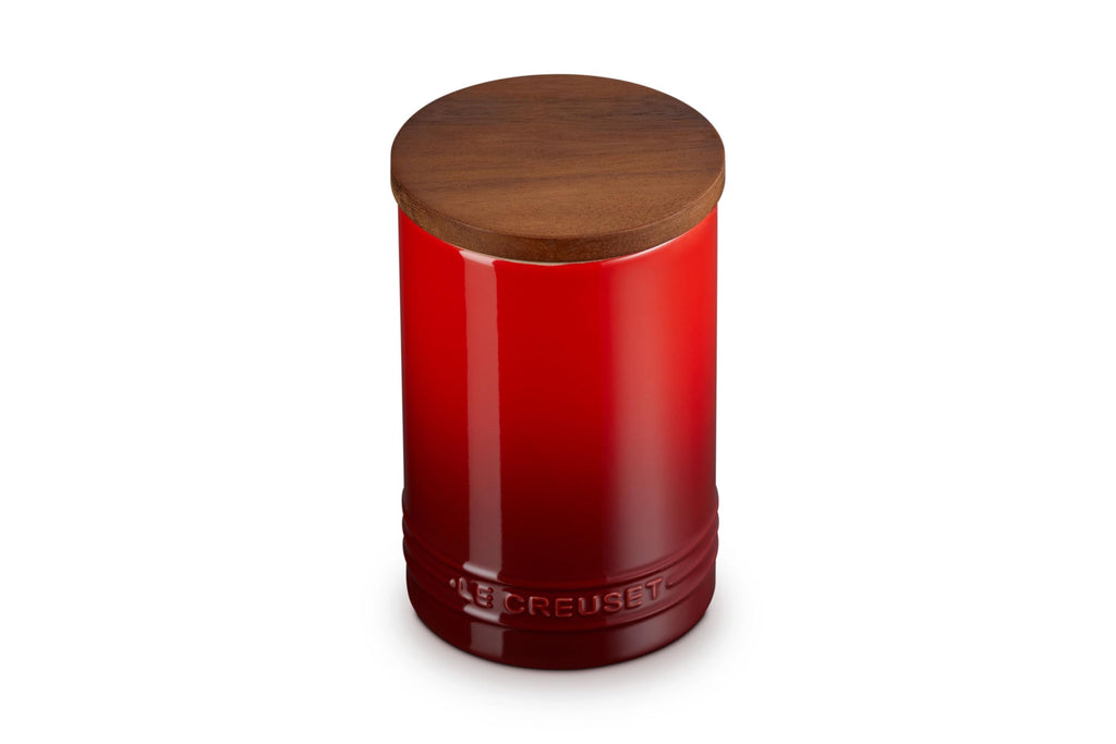 Le Creuset Stoneware Salt Cellar and Storage Canister, 26 oz., Cerise