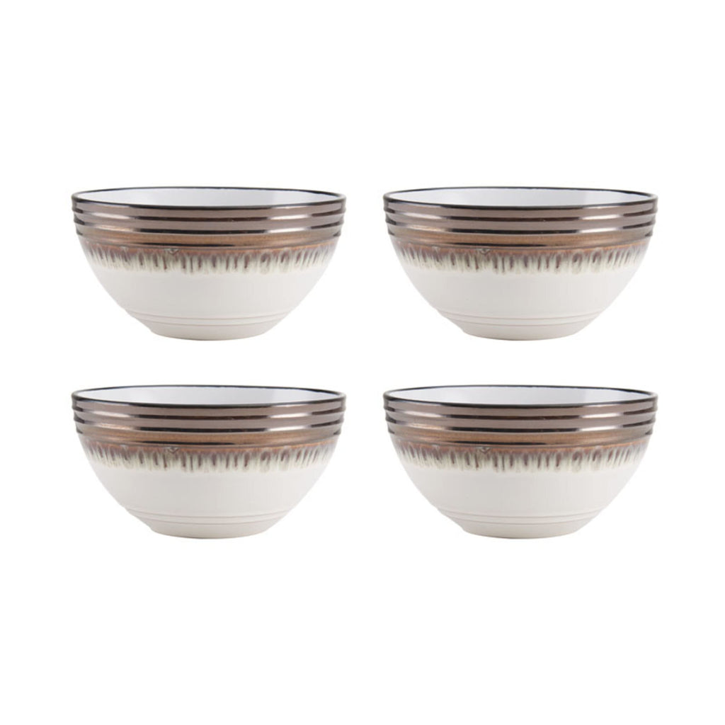 Gourmet Basics by Mikasa Bailey 16 Piece Dinnerware Set, Service for 4, Cream