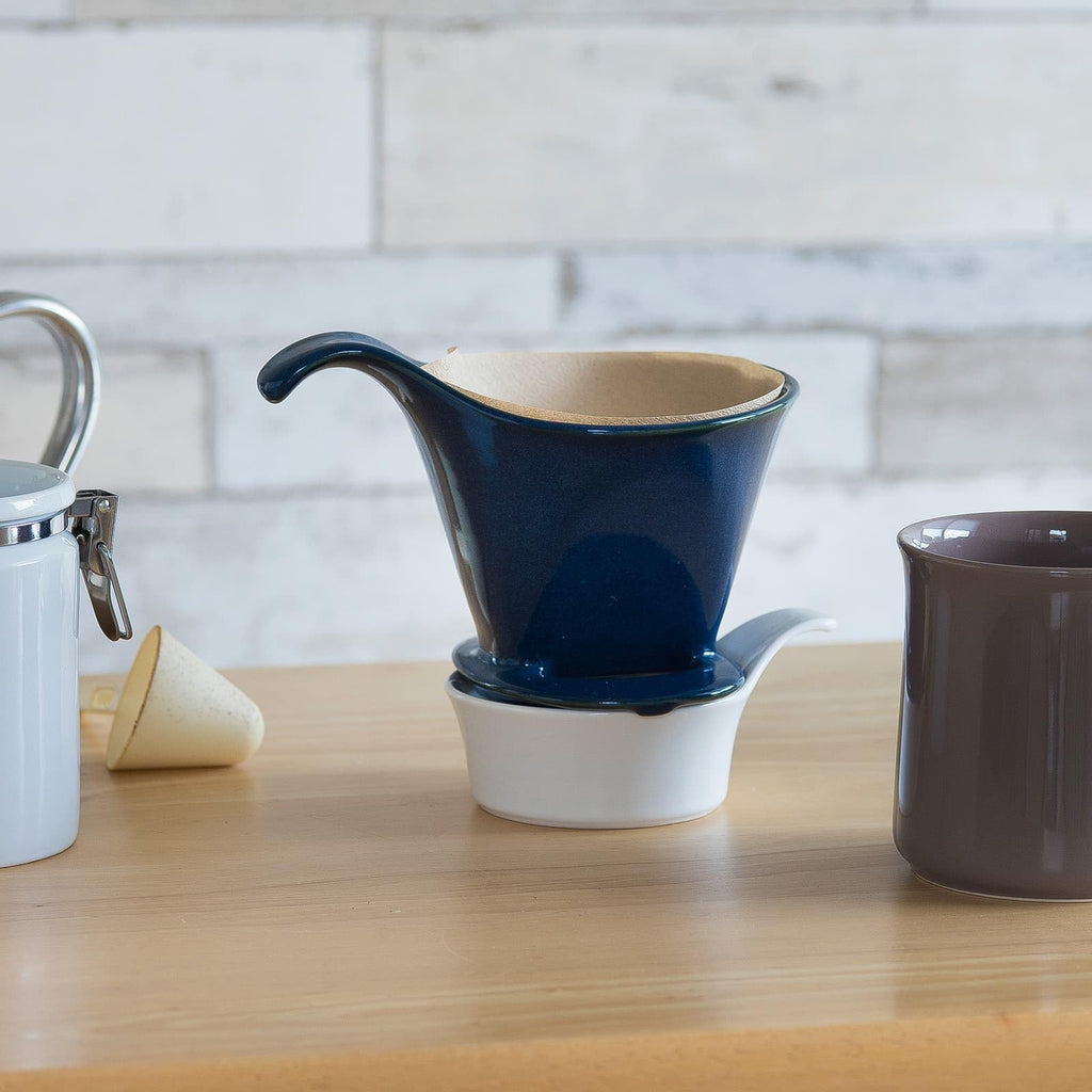 ZERO JAPAN - Bee House Pour Over Coffee Dripper - Ceramic Coffee Maker with Elegant Peek Hole, Drip Cone Brewer Coffee Gift, Brewing Accessories - Yellow Pepper, Standard Size
