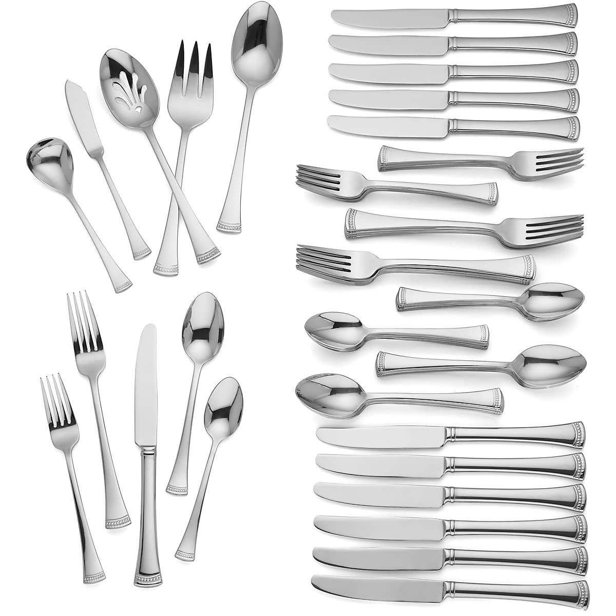 Lenox Portola Gold Satin 20-Piece Silverware Set for 4, Flatware