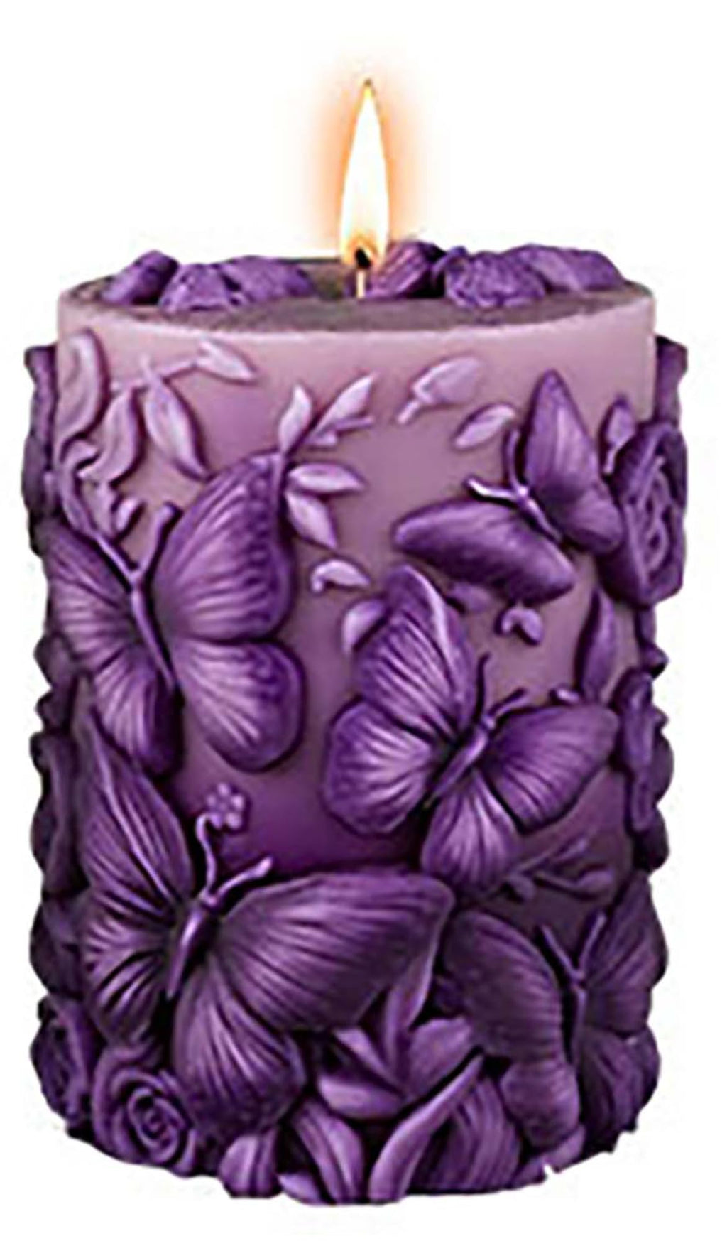 Butterfly Flower Cylinder Molds Silicone Wave Spiral Candle Mold - Silicone Resin Casting Molds for Candle & Resin & Soap Craft Supplies