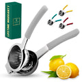 Bellemain Metal Lemon Squeezer, Stainless Steel Citrus Juicer, white
