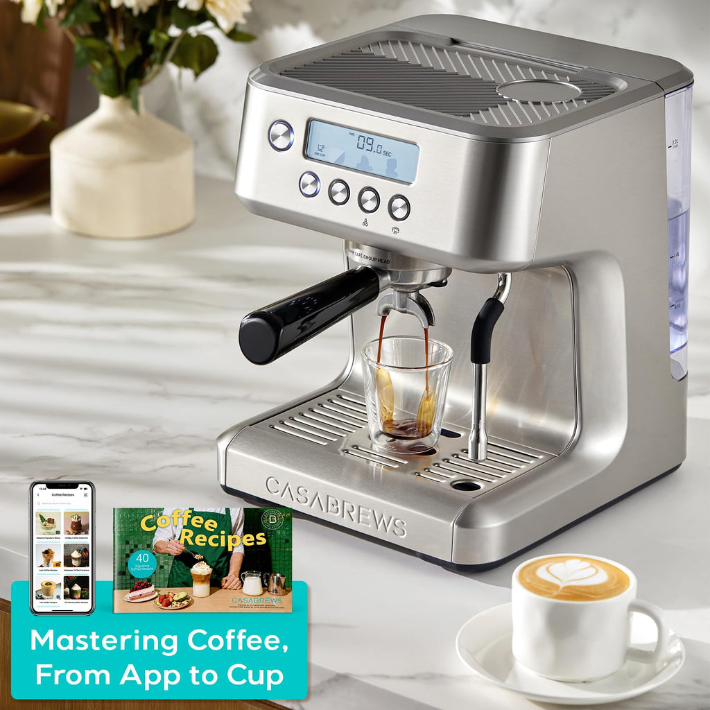 CASABREWS Ultra Espresso Machine, Barista Espresso Maker with Steam Wand