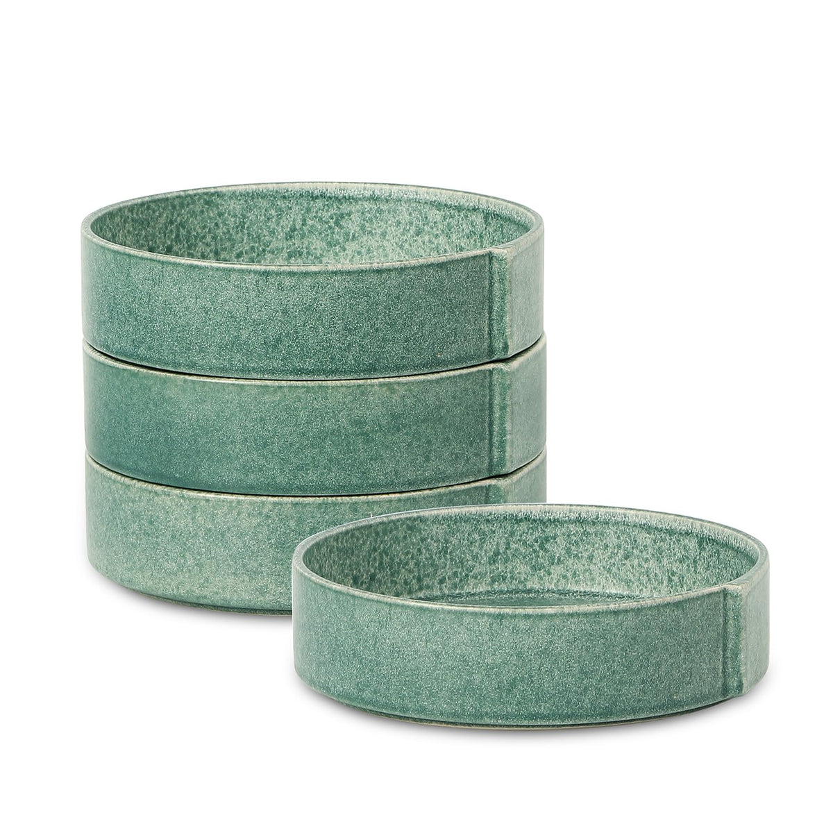 Stone Lain Bao 4-Piece Salad Plate Set Stoneware, Beige
