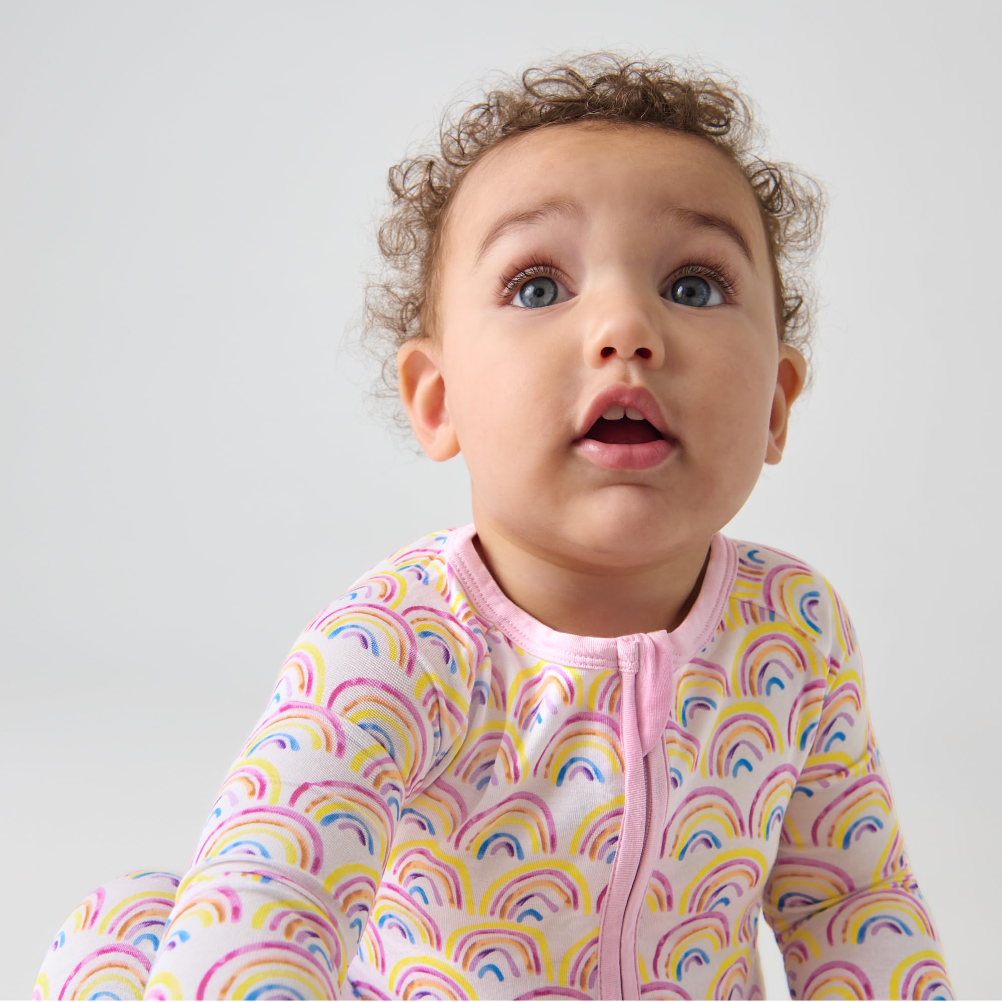 Little Sleepies Baby Pajamas, Pastel Rainbows, 2T