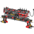 CCCEI Large Garage Tools Storage with Charging Station. Power Tool Battery Organizer Utility Shelf with Power Strip. 4 Drills Holder Wall Mount Rack, Black 3 Layer.