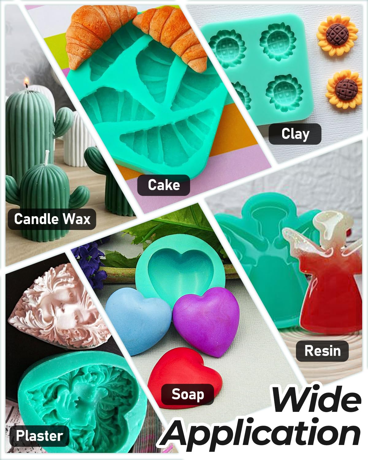 Nicpro 74oz Silicone Mold Making Kit 20A, Platinum Liquid Silicones Rubber
