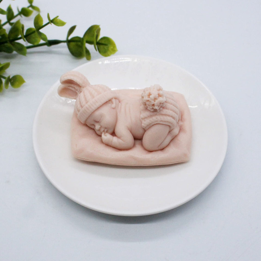 Sleep Baby Silicone Resin & Soap Mold - Portrait & Candle Molds, Craft Supplies