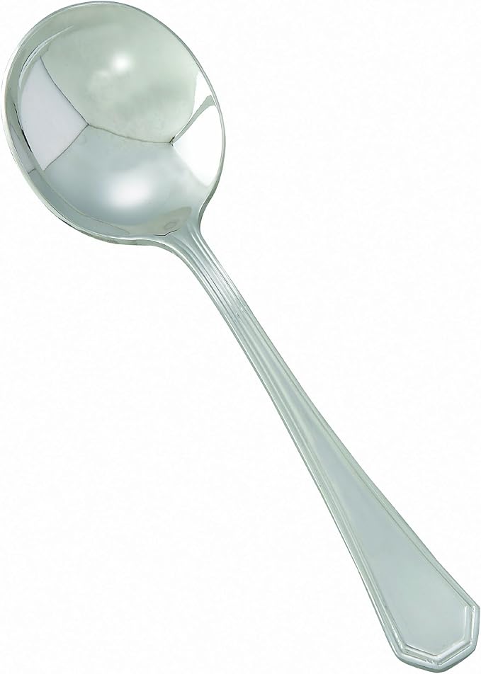 Winco 8 3/4" Silver Victoria Stainless Steel Tablespoon (Set of 12)