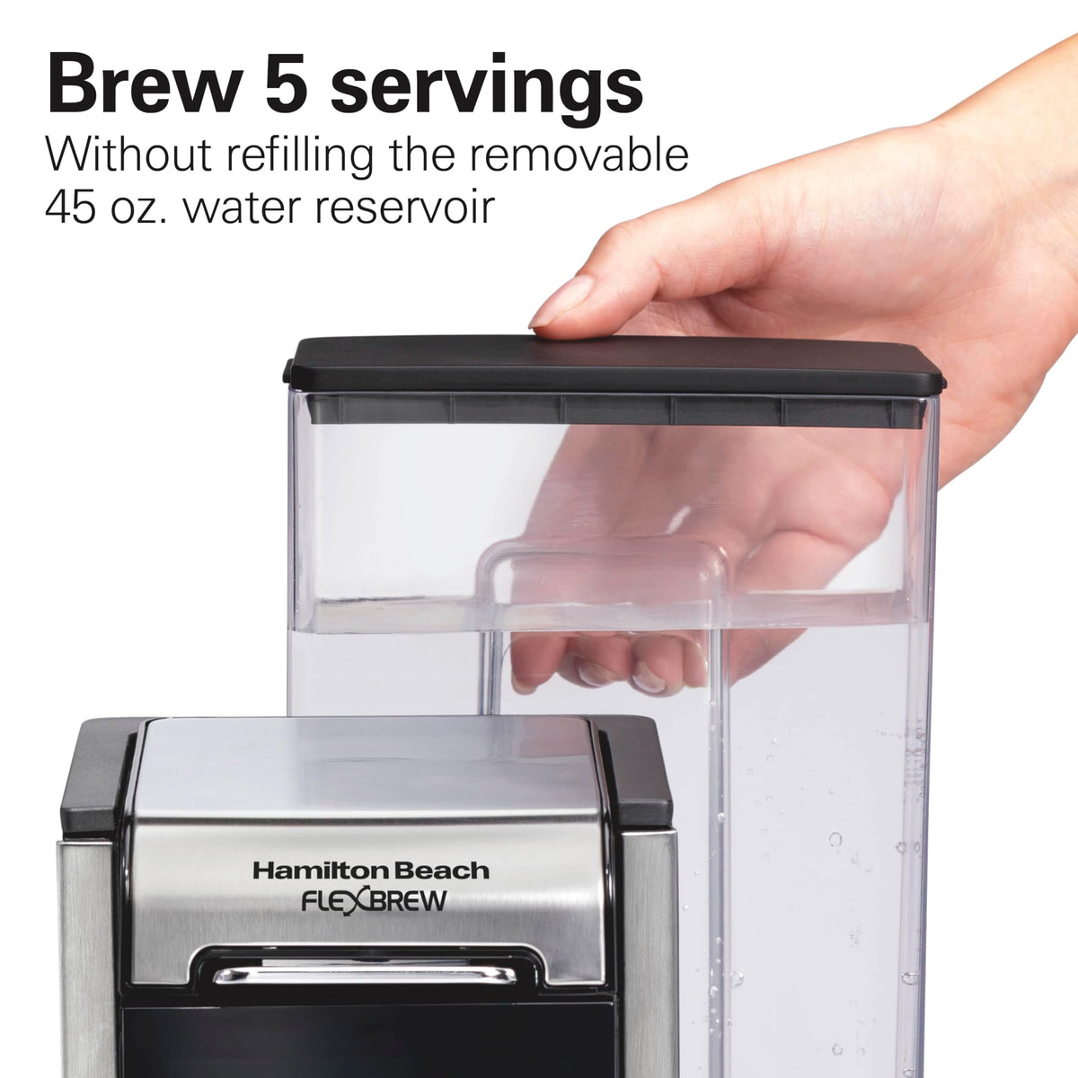 Hamilton Beach FlexBrew Advanced 4-in-1 Single Serve Coffee Maker
