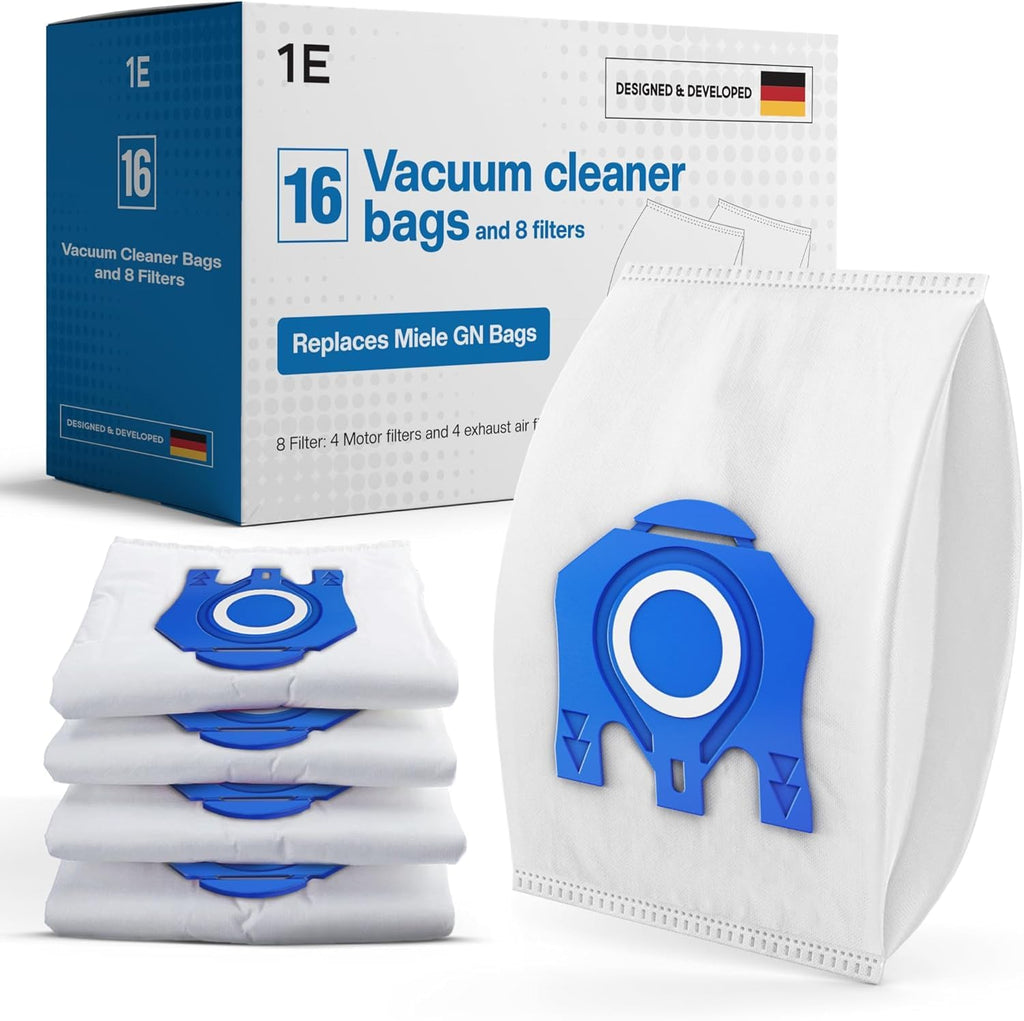 16 Type G/N Vacuum Bags for Miele Classic C1, Complete C2 & C3