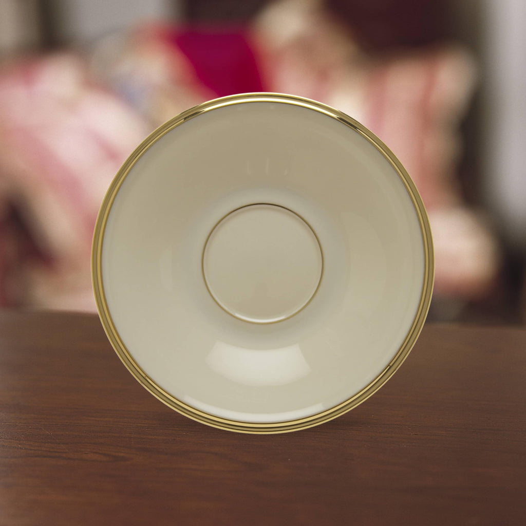 Lenox 140104040 Eternal Saucer, 1 Piece, Porcelain, 6" x 6", Service for 1, Porcelain
