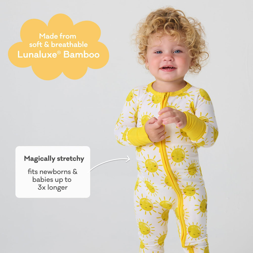 Little Sleepies Baby Pajamas, Sunshine, 18-24M