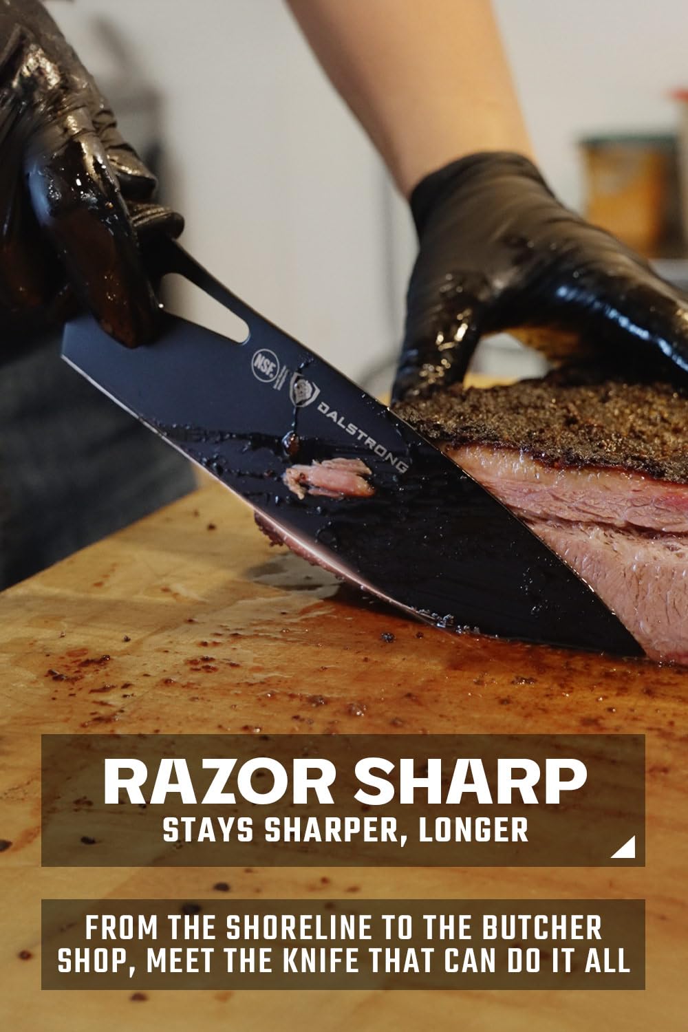 Dalstrong 8" Chef Knife — TiN-Coated 7CR17MOV Steel — For Outdoor Cooking, Camp Kitchens & Field Prep — Waterproof Polypropylene Handle, Corrosion-Resistant, Night Shark, customer support