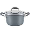Anolon Advanced Home Hard-Anodized Nonstick Sauce pot with Lid, 4.5-Quart, Moonstone