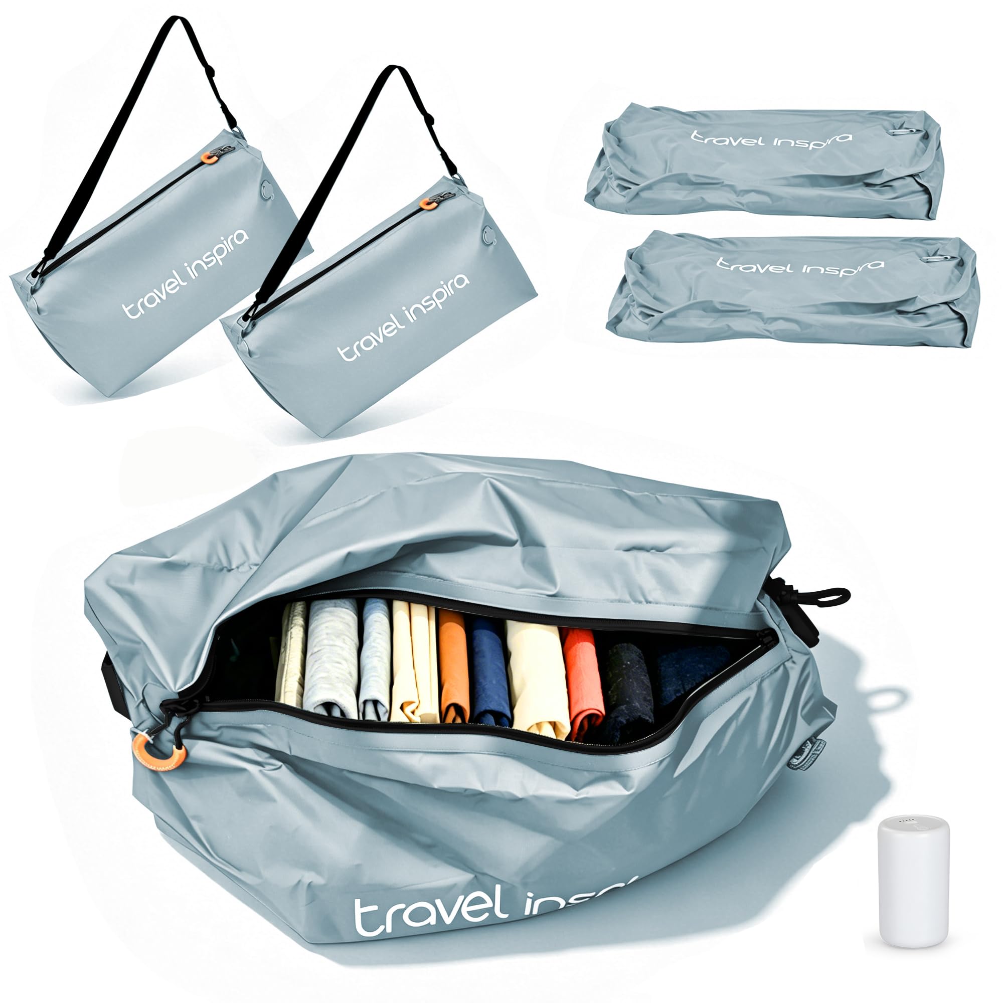 Compression Packing Cube with Electric Pump, Waterproof Travel Bag IP67