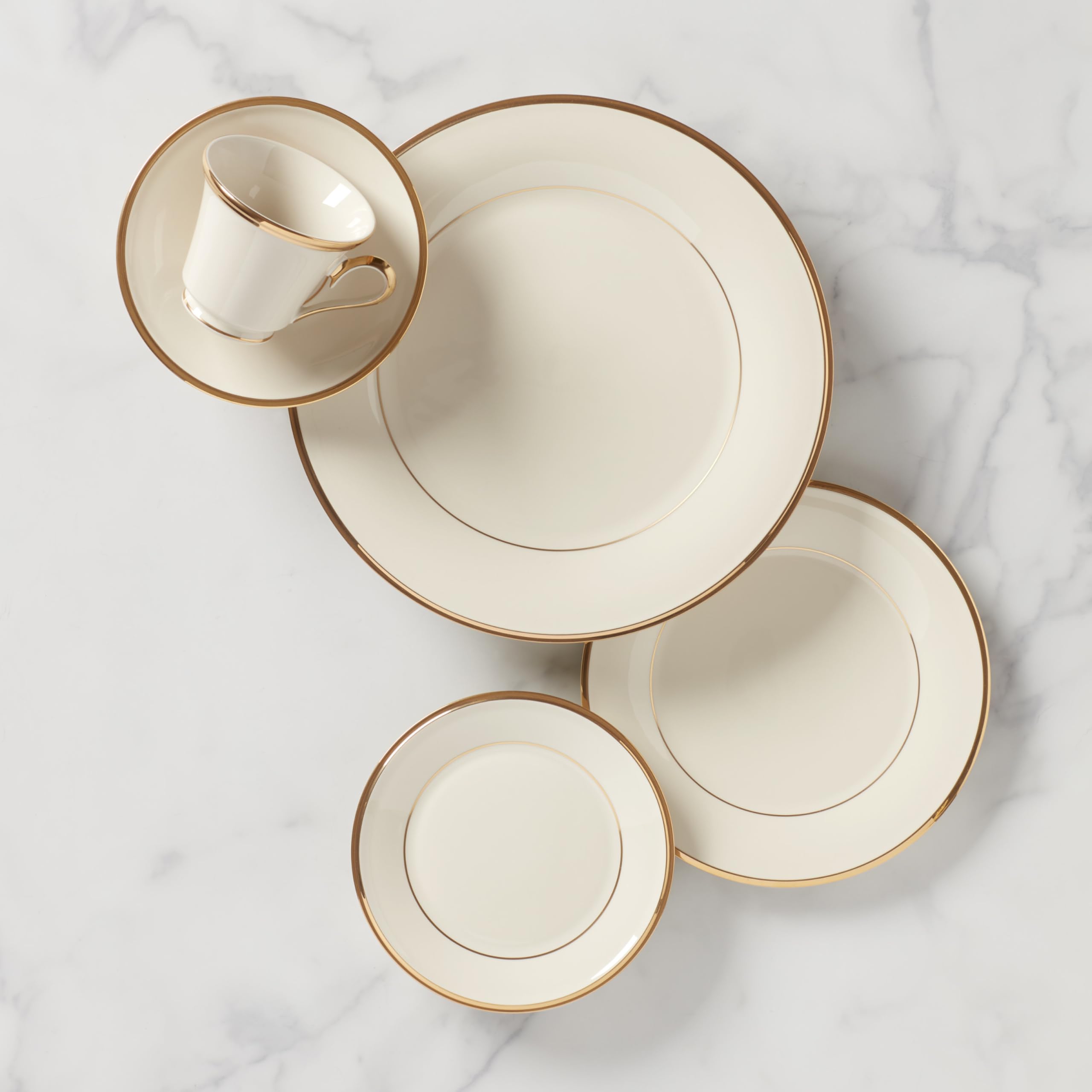 Lenox Eternal Porcelain 5-Piece Dinnerware Set for 1