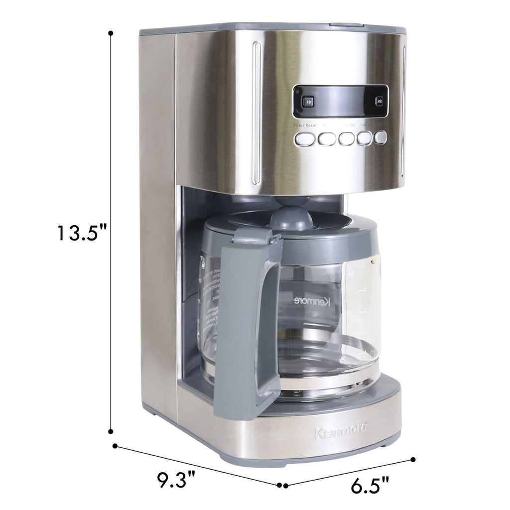 Kenmore 40706 12-Cup Programmable Aroma Control Coffee Maker in Stainless Steel