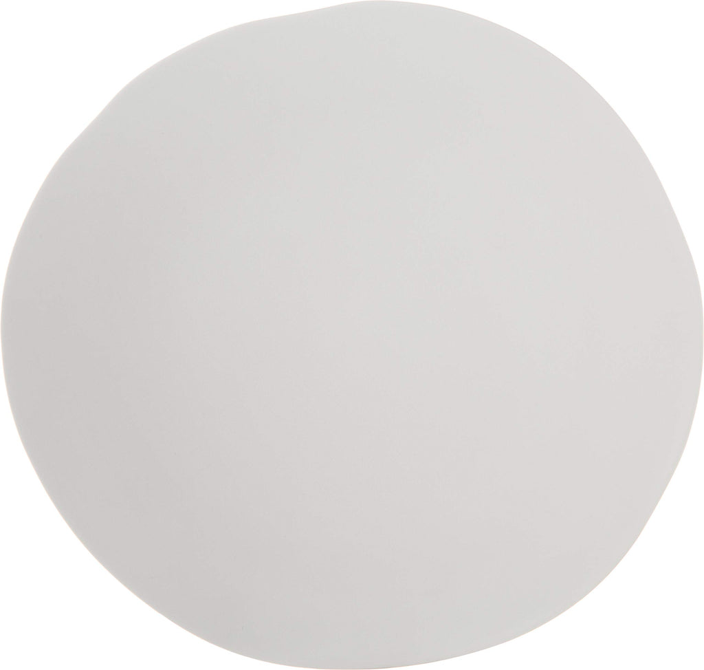 Carlisle FoodService Products Ridge Reusable Plate Rimless Plate for Home and Restaurant, Melamine, 11 Inches, Cement