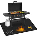 75 x 40 inch Under Grill Mats for Blackstone - Large Fireproof Grill Mat for Deck Protector, Double-Sided Waterproof Oil-Proof BBQ Floor Matt for Blackstone Griddle Accessories