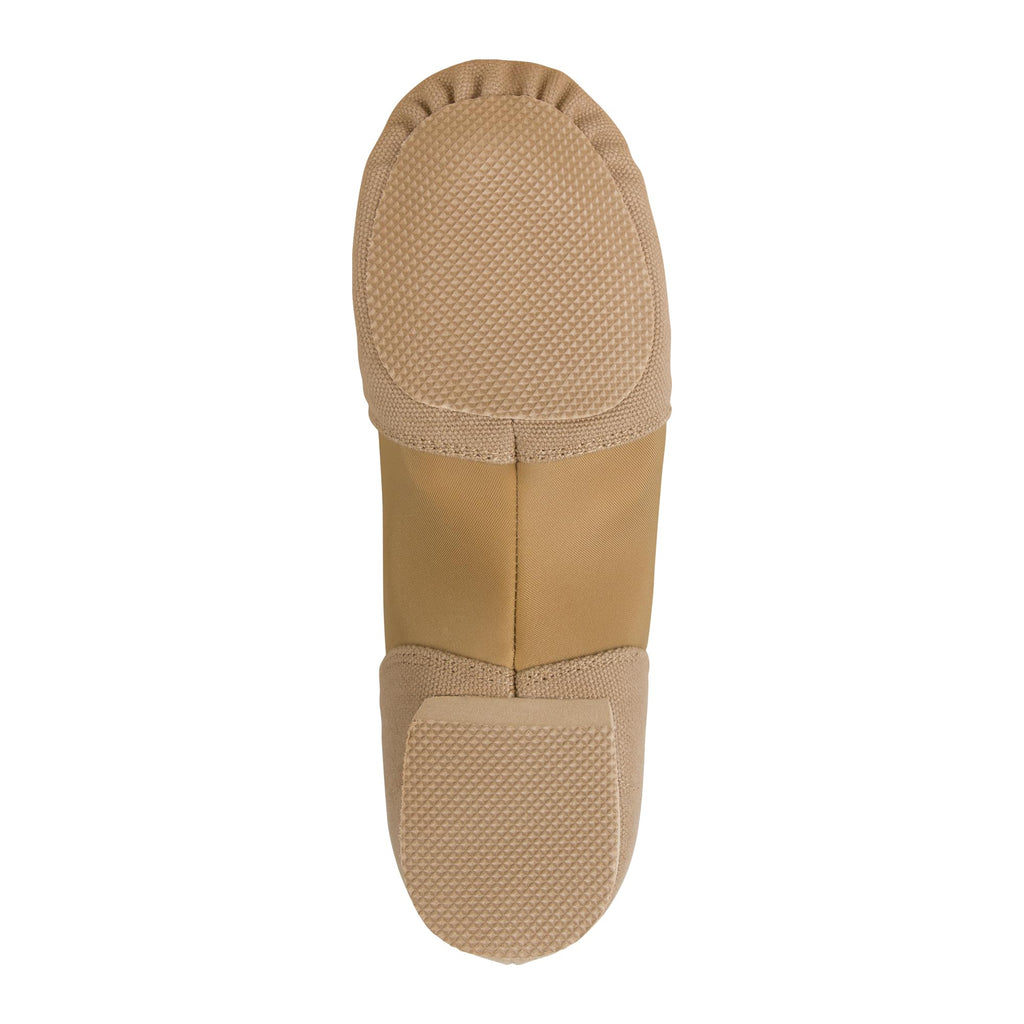 Linodes Unisex 09 Canvas Upper Slip-on Jazz Shoe for Women and Men's Dance Shoes-Brown 8.5M