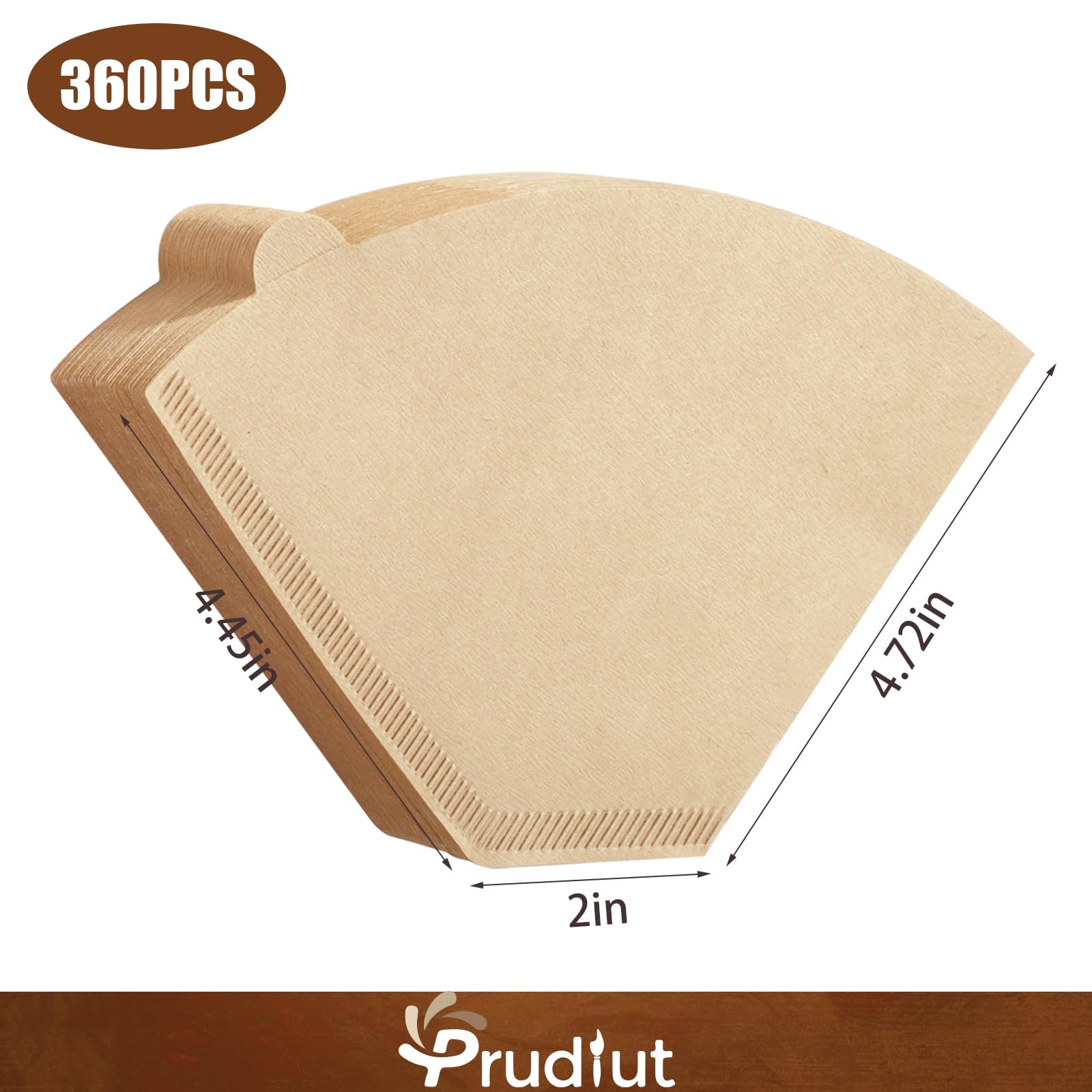 360 Count #4 Cone Coffee Filters 8-12 Cup Compatible with Ninja Maker