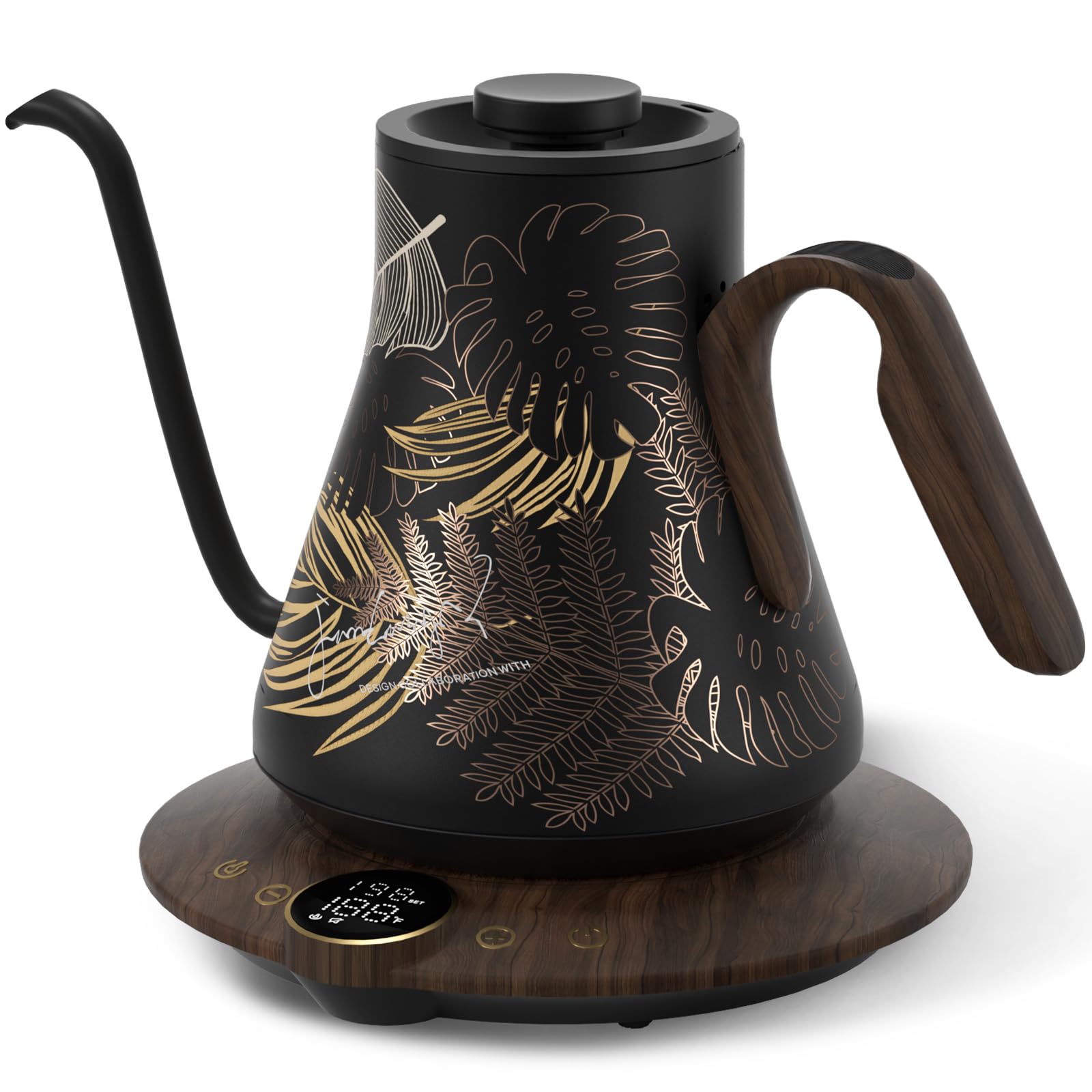INTASTING Gooseneck Electric Kettle with ±1℉ Temperature Control 0.9 Liter