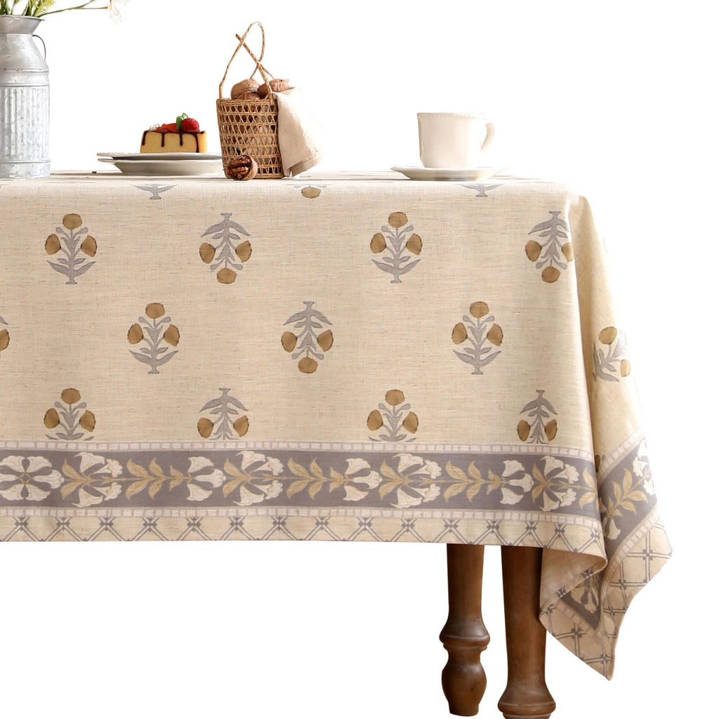 patdrea Vintage French Linen Tablecloth,Square,55"x55"-Istana A