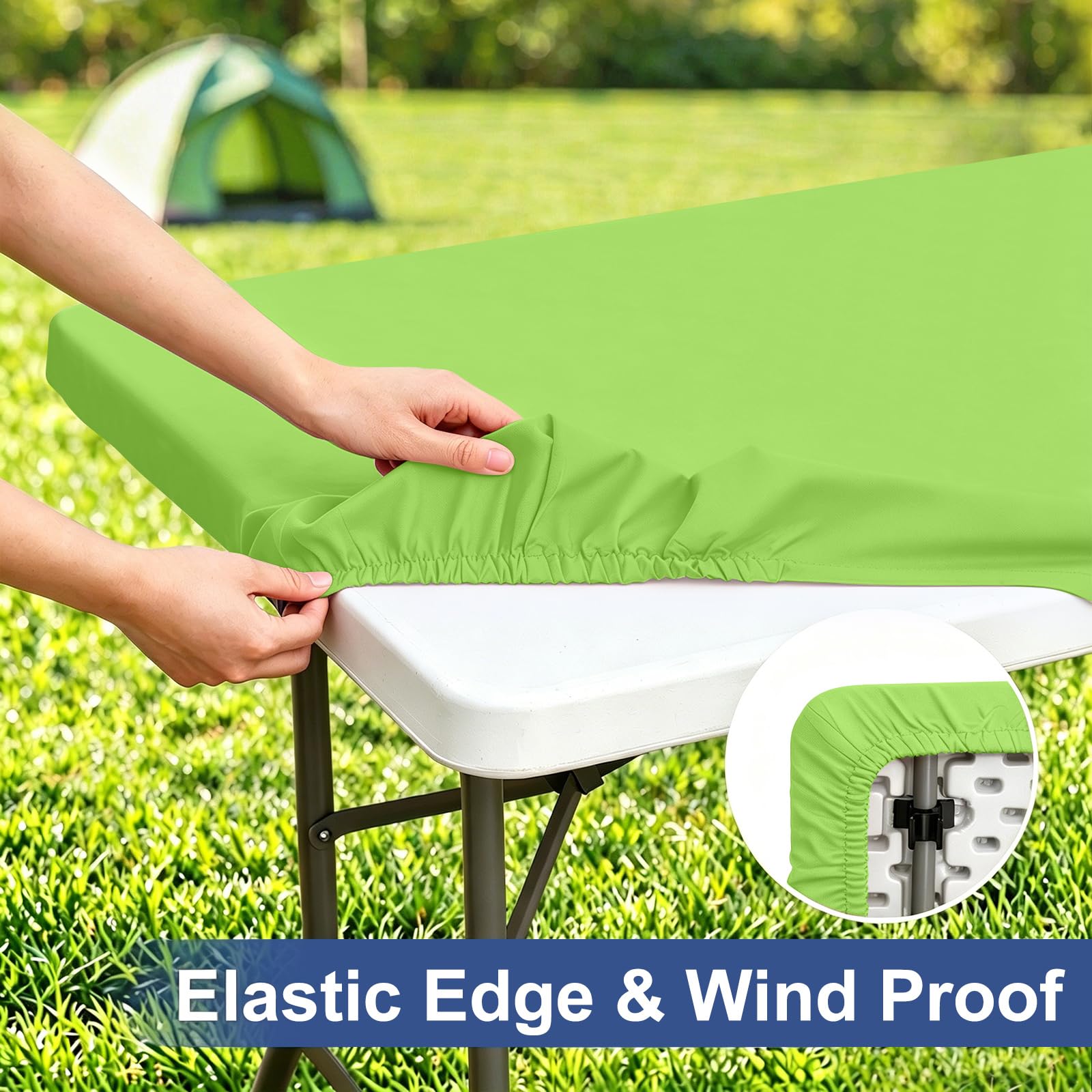 homing Rectangle Table Cloth Cover 6 Foot Elastic Fitted Tablecloth