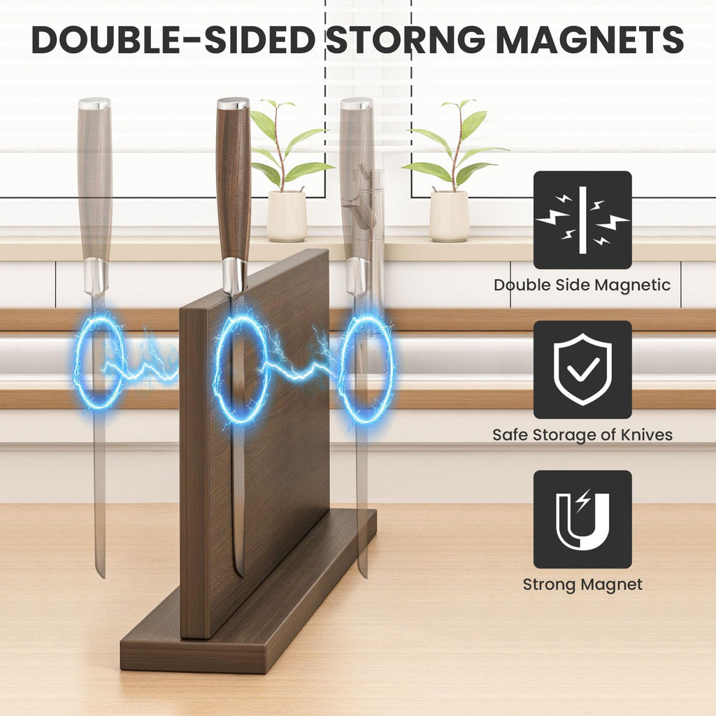 THMINS Large Magnetic Knife Holder, 16 x 9 Inch Magnetic Knife Block