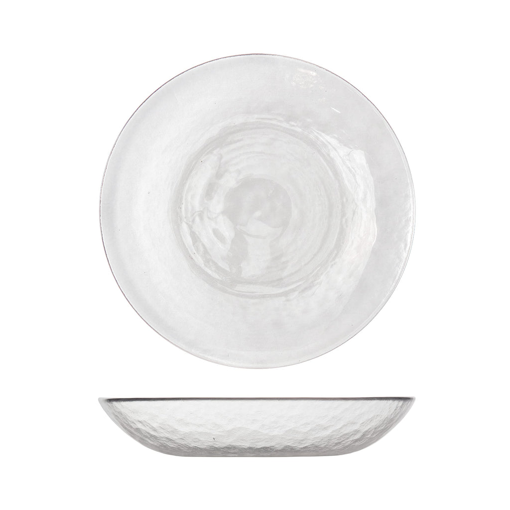 Fortessa Los Cabos Glass Dinnerware Collection, Coupe Entrée Bowl (Set of 4), 8.6 Inch/25oz, Clear