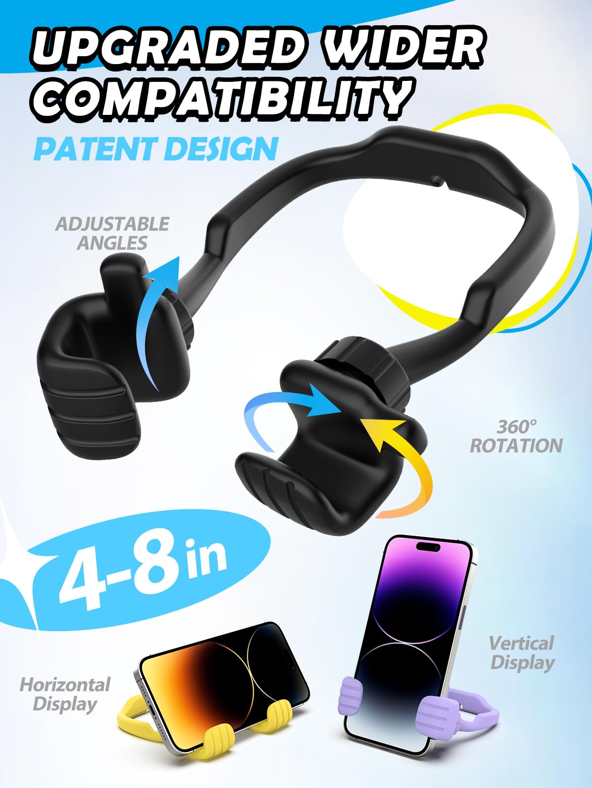 4 Pack Thumbs Up Lazy Phone Holder Stocking Stuffers for Teen Boys Girls