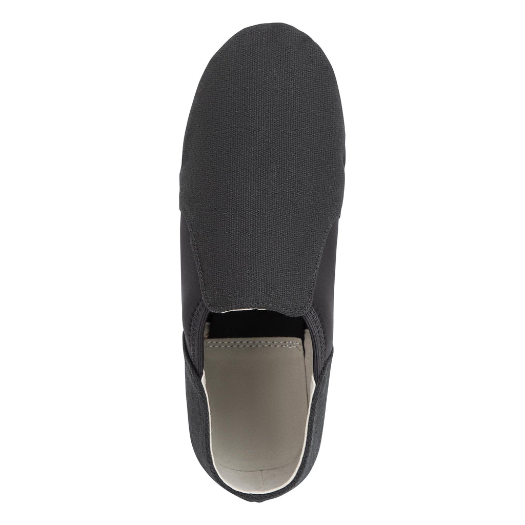 Linodes Unisex 09 Canvas Upper Slip-on Jazz Shoe for Women and Men's Dance Shoes-Black 11M