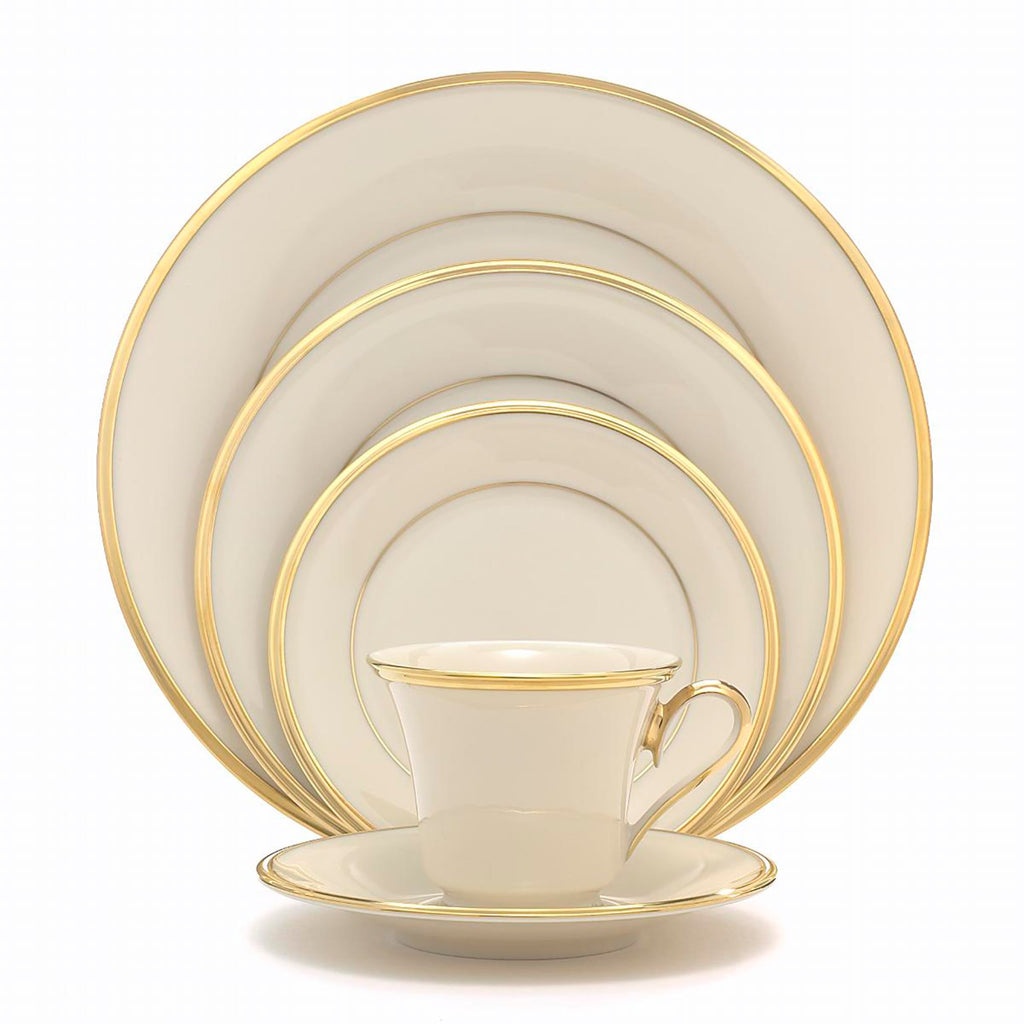 Lenox Eternal Porcelain 5-Piece Dinnerware Set for 1