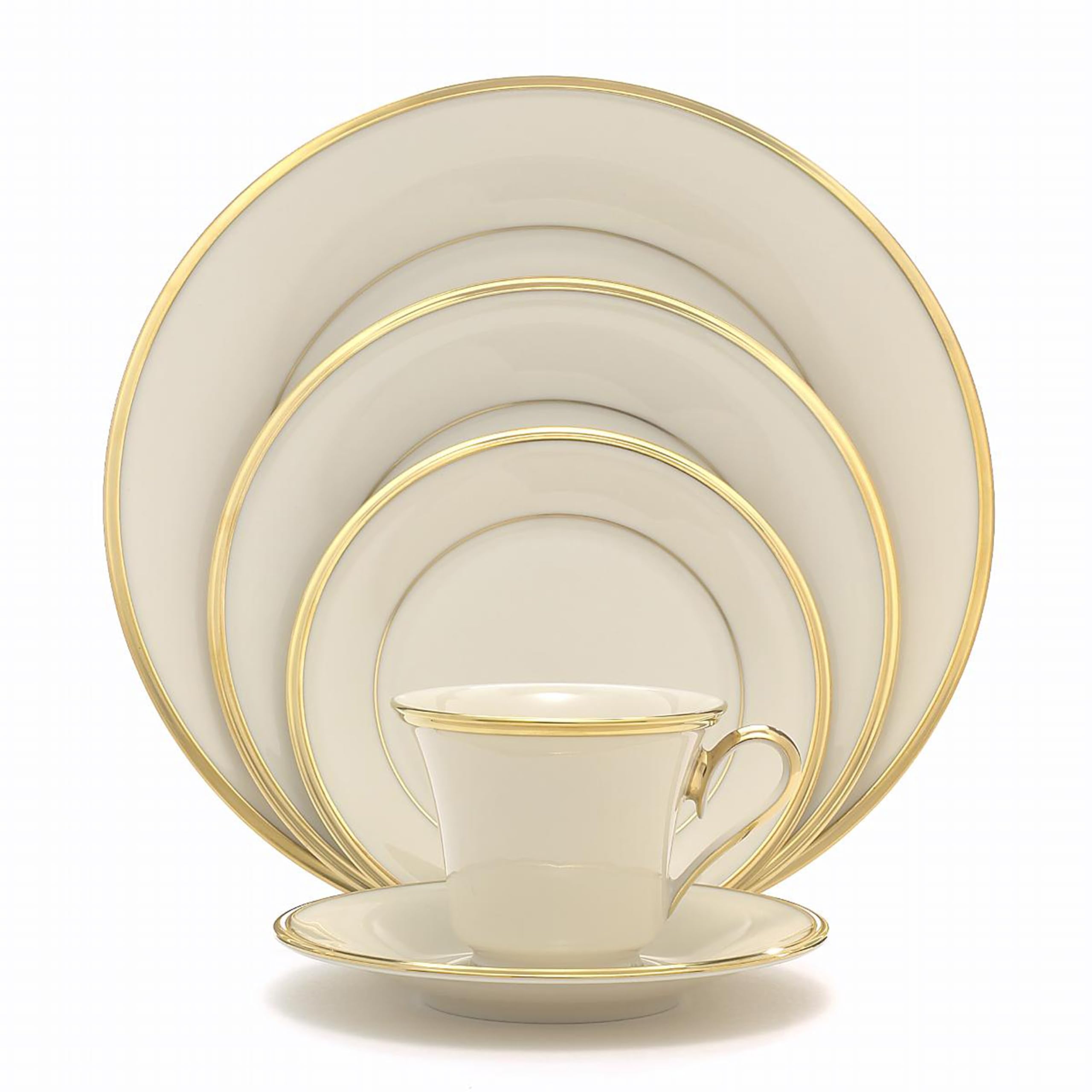 Lenox Eternal Porcelain 5-Piece Dinnerware Set for 1