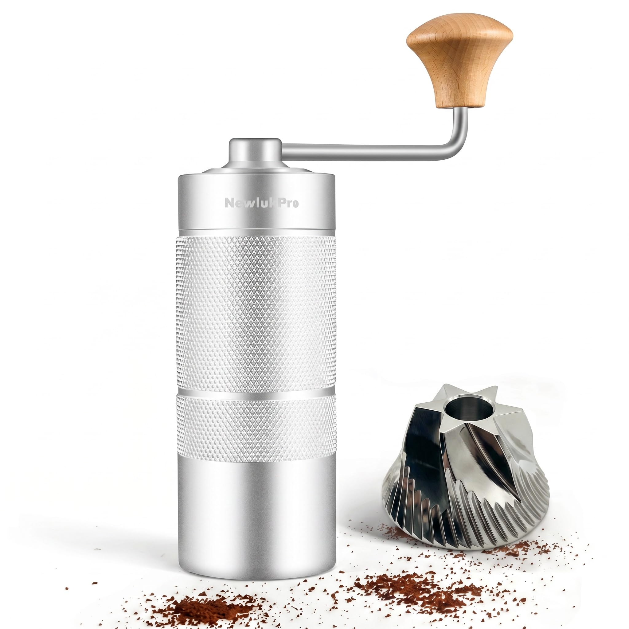 NewlukPro M6 Manual Coffee Grinder for Espresso Pour Over French Press Moka