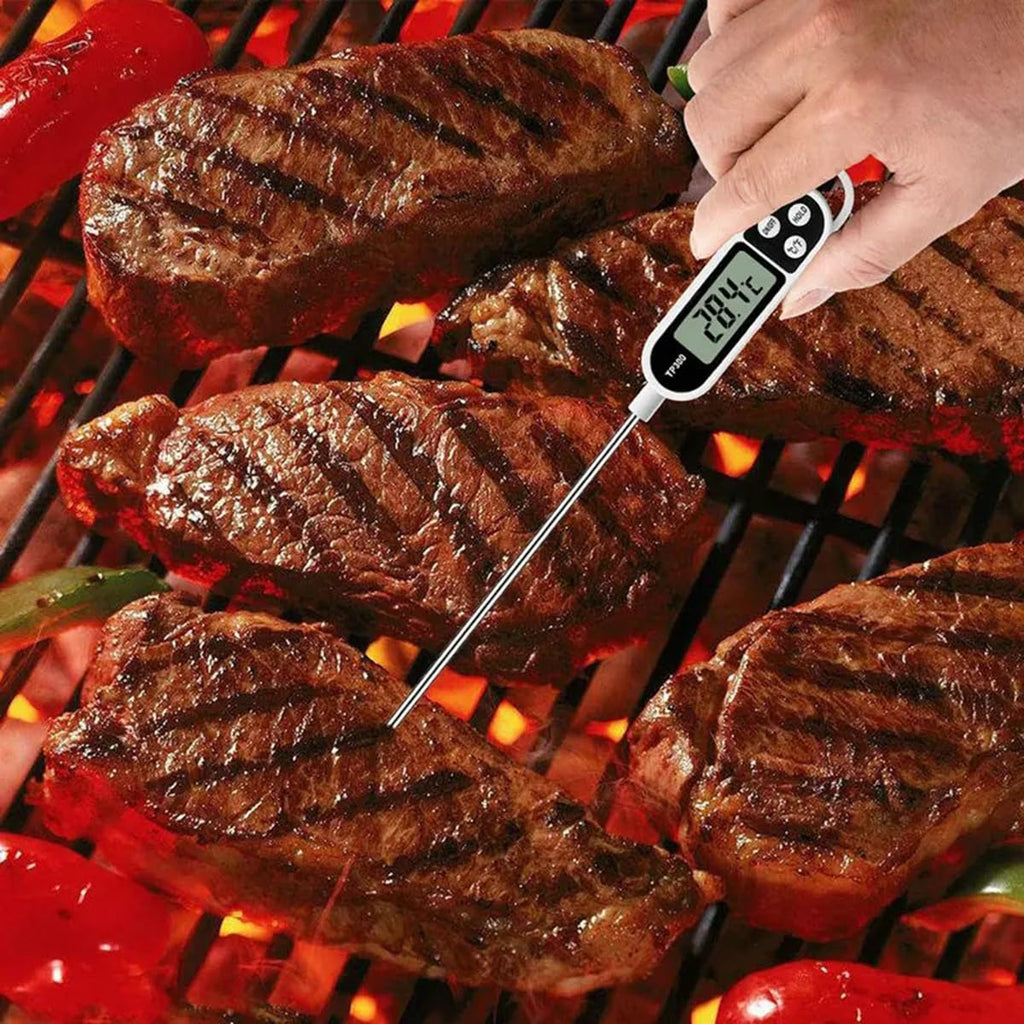 BAEMEFLE 6pcs Candy Thermometer Digital Instant Read for Meat Kitchen Cooking Food Oil Deep Fry BBQ Grill Smoker (6, 23.2in)