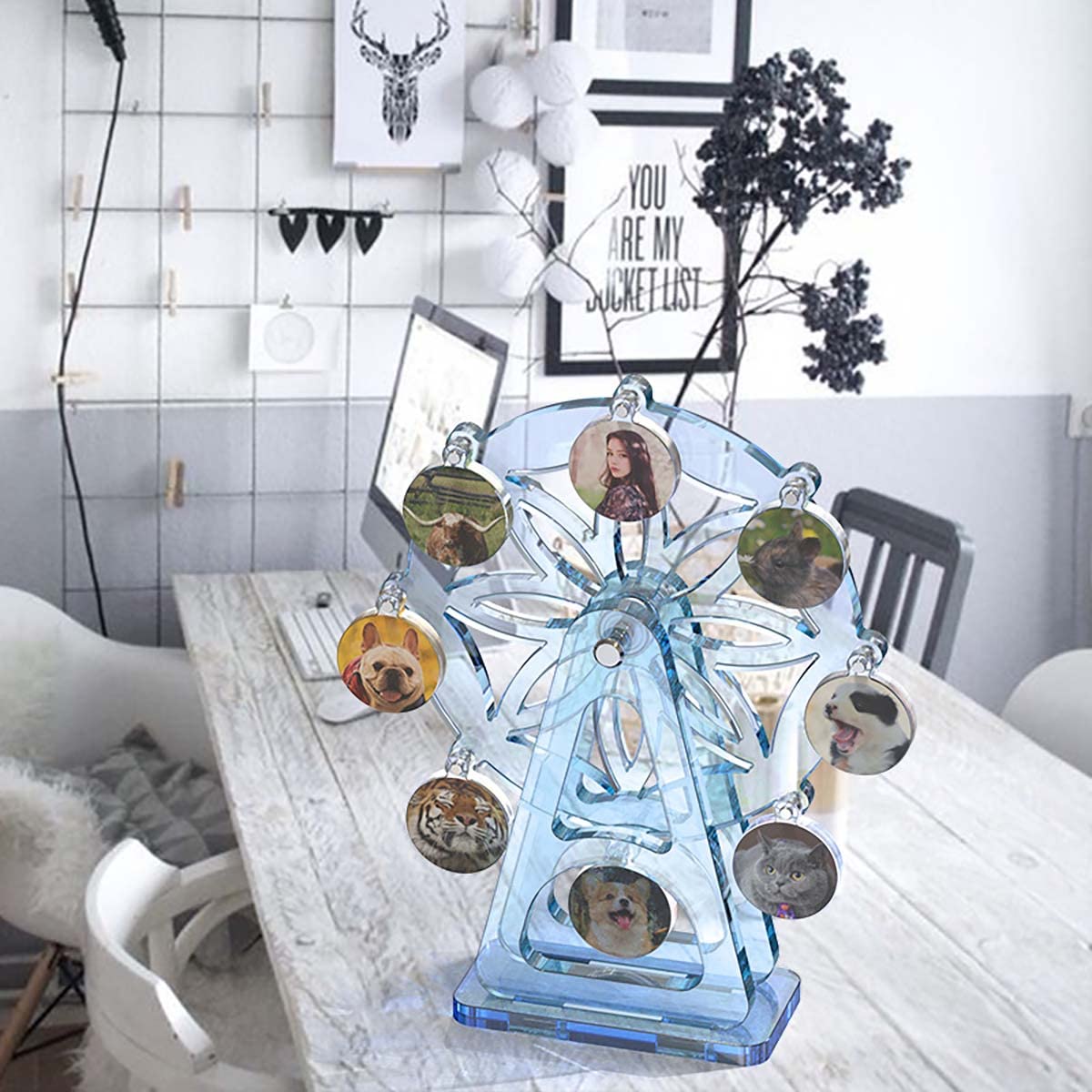 Ferris Wheel Resin Mold Set - Silicone Mold for Resin, Cake Decorating, Coasters, Desktop Decoration