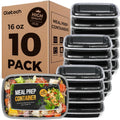 Glotoch Meal Prep Containers with Lids, 16 oz, 10 Pack (20-Piece)