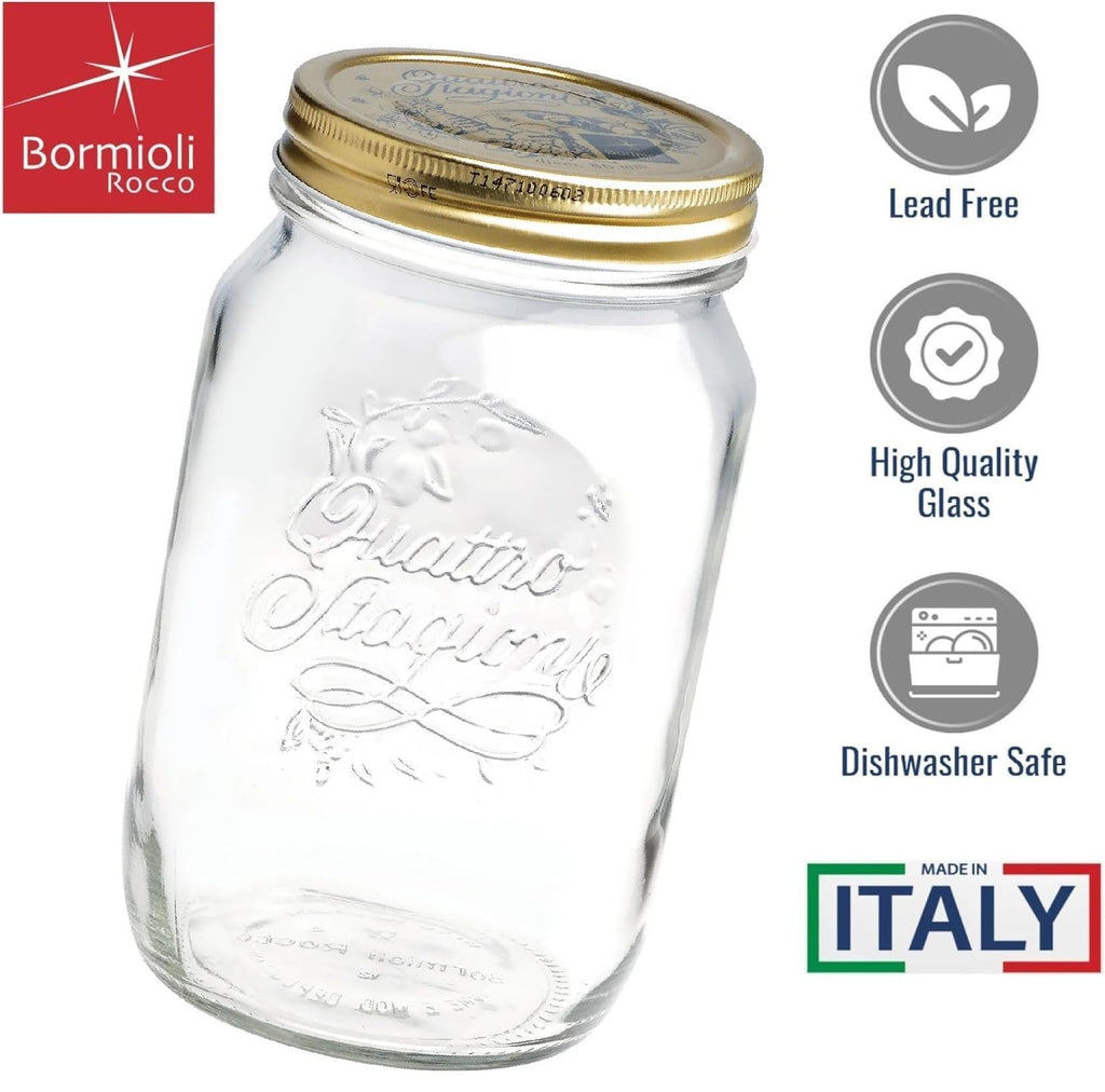 Bormioli Rocco Quattro Stagioni Jar, 33.75 oz