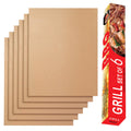 Renook Set of 6 Copper Grill Mats for Outdoor BBQ Grill