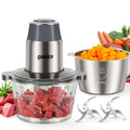 Ganiza Food Processors with 2 Bowls, 450W Meat Grinder Vegetable Chopper